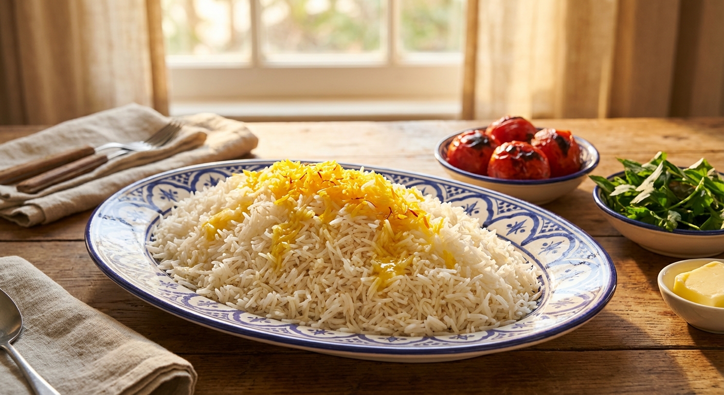 Chelo (Persian Fluffy Steamed Rice) Recipe — Zaffaron