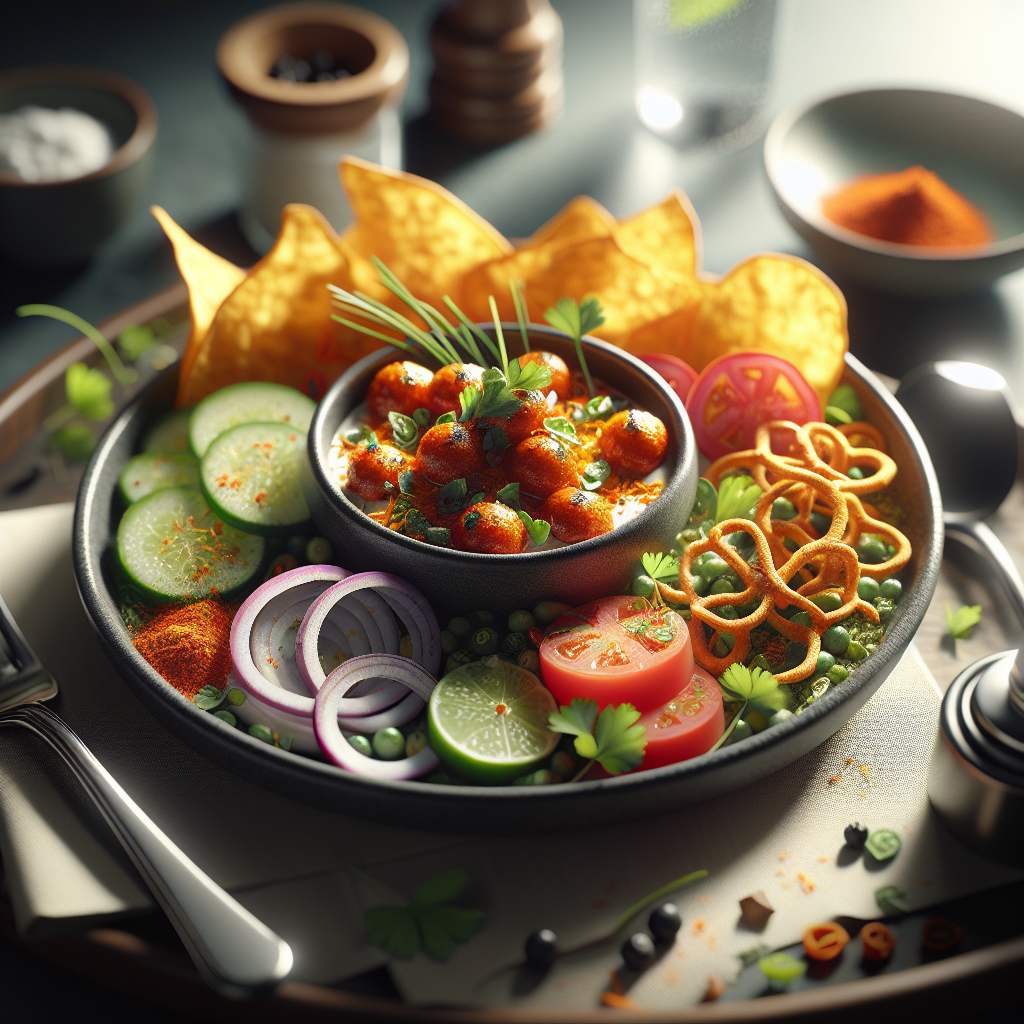 Classic North Indian Chickpea & Potato Chaat (Aloo Chana Chaat)