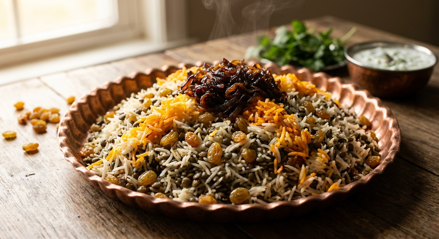 Persian Raisin Rice Adas Polo Recipe (Persian Lentil Raisin Rice) — Zaffaron