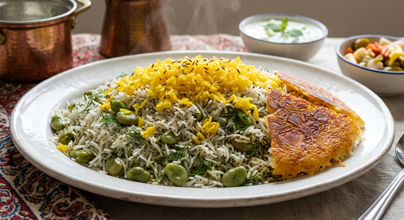 Baghali Polo (Persian Dill and Broad Bean Rice) — Zaffaron