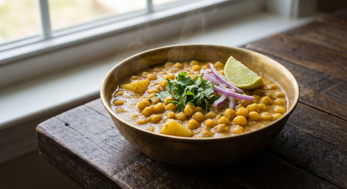 Ghugni (Yellow Peas Curry) Authentic Street-Style — Zaffaron