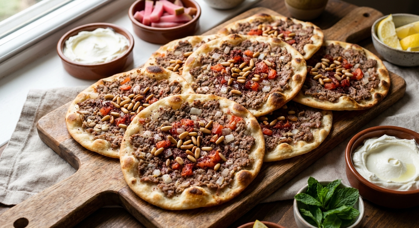 Sfiha Baalbekiye (Lebanese Open Meat Pies) — Zaffaron